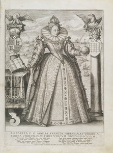Porträtt av drottning Elisabet (1533-1603) 1596